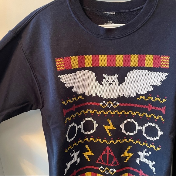 Teefury Harry Potter Christmas/Holiday Sweatshirt - Picture 3 of 4